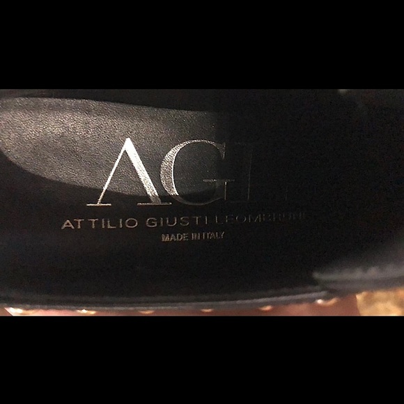 Black leather agl flats, extremely comfortable, made in italy - Picture 3 of 5